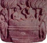 Lamento da Morte do Buddha- Arte Gandhāra